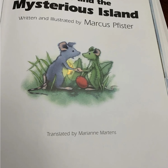 4 Hardcover Picture Books Marcus Pfister Rainbow Fish Whale Milo Stone Island - Picture 7 of 10